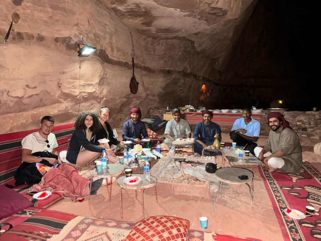 Half Rum Bedouin Night Fire in Wadi Rum | Fire & Tea in the Dark Desert