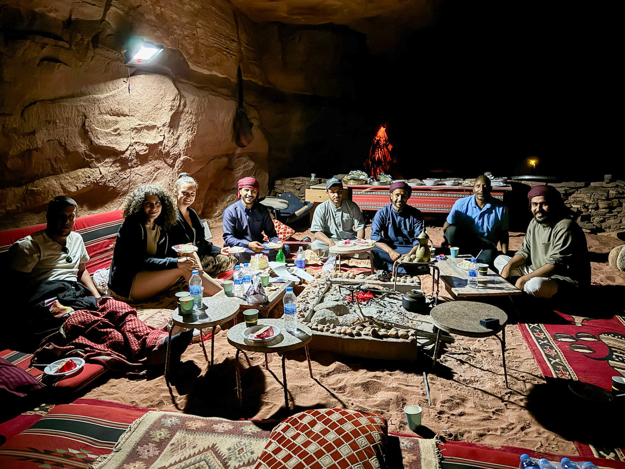 Cave dinner experience with Bedouins in Wadi Rum