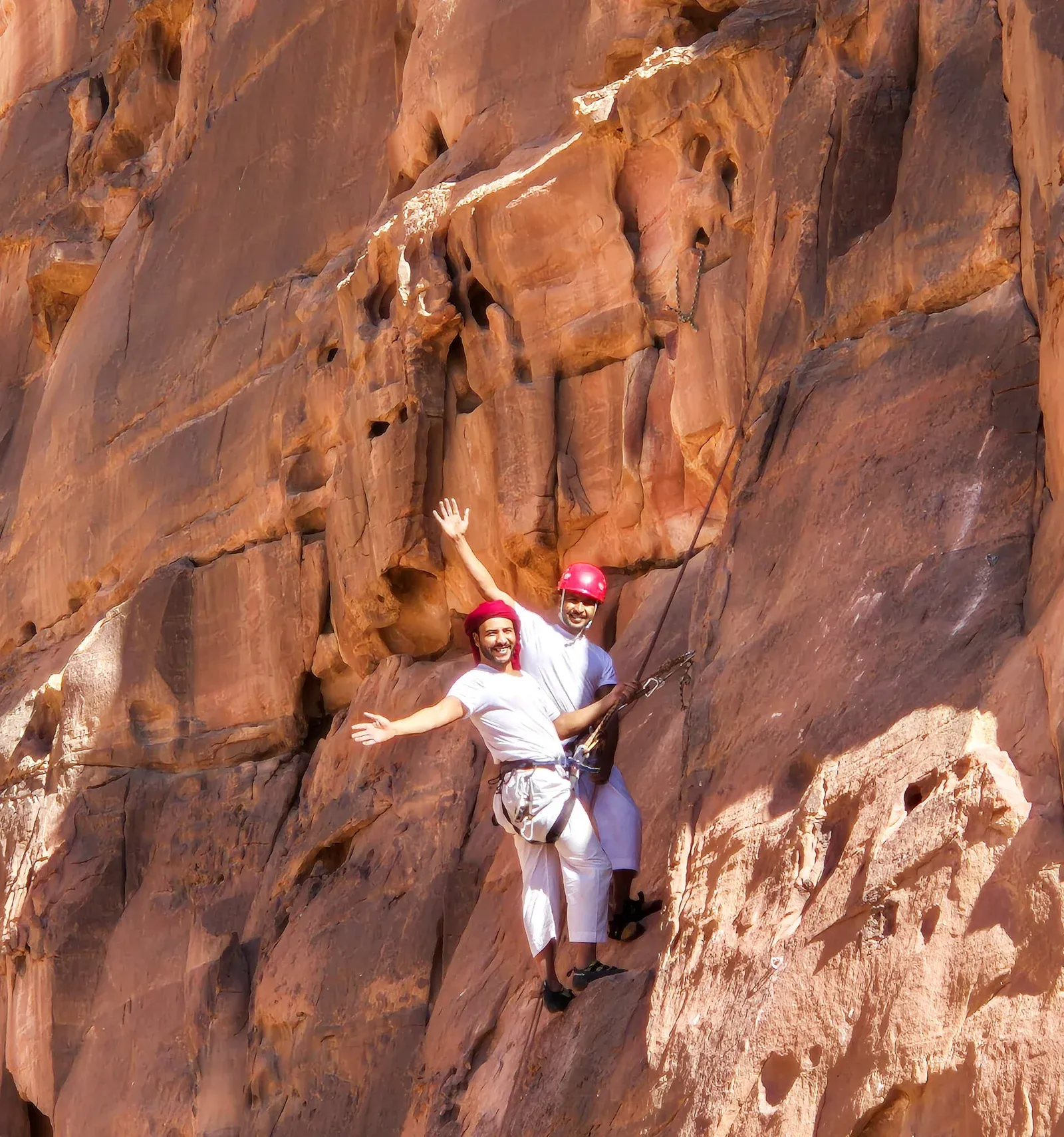 Escalade à Wadi Rum avec un guide bédouin