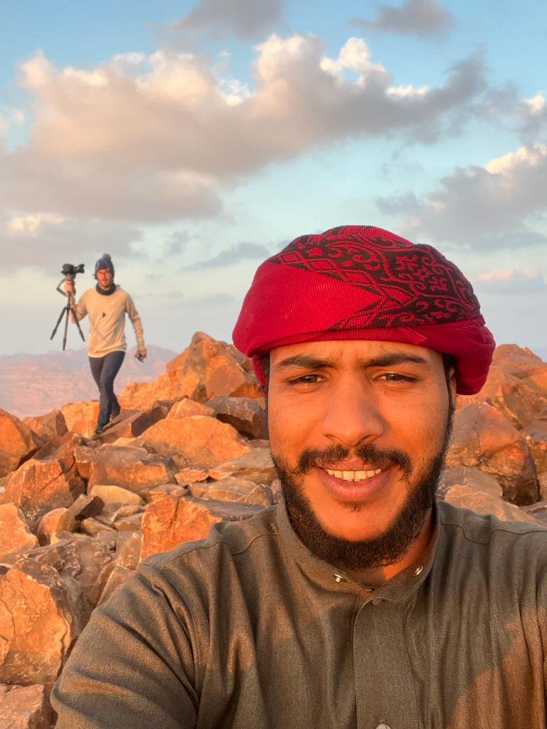 Eid, guide bédouin, au sommet d’Umm ad Dami